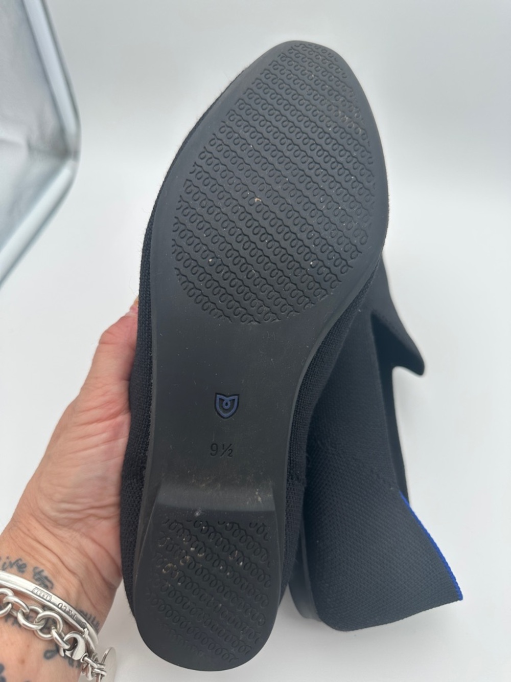 Rothy’s The Almond Loafer Size 9.5 Black Casual Weekend Comfortable Office Shoe - Picture 16 of 16